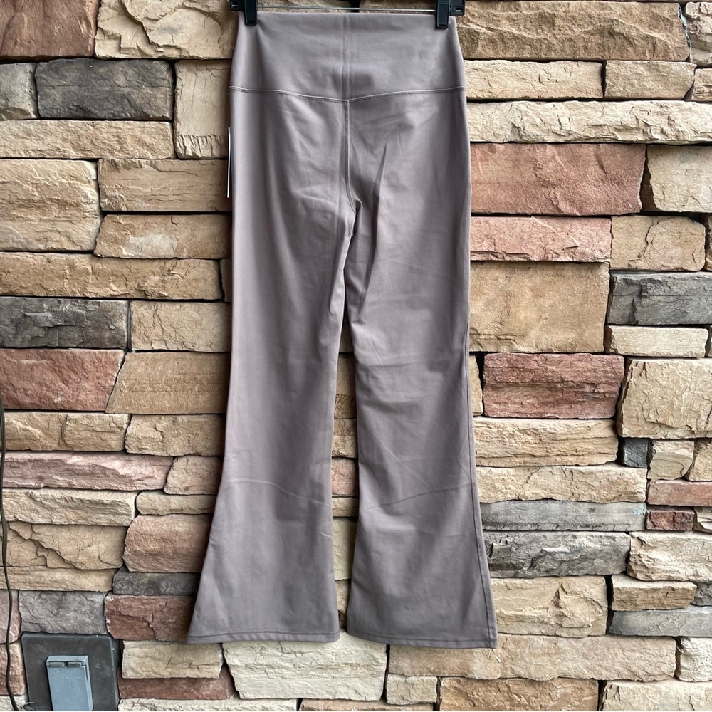 Yogalicious Lux mocha hi rise flare leggings Women Large NWT - Picture 7 of 12